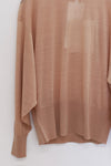 SWAYING 25 Spring/Summer Silk Wool Pullover SW-SW25SS1T18C1-TUO Camel